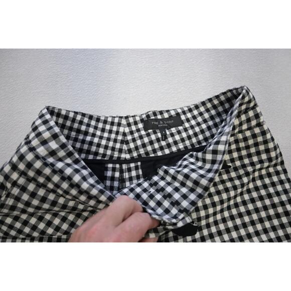 Rag & Bone Plaid Khaki Shorts Button Fly High Waist Casual Womens Size 4 - Picture 4 of 6